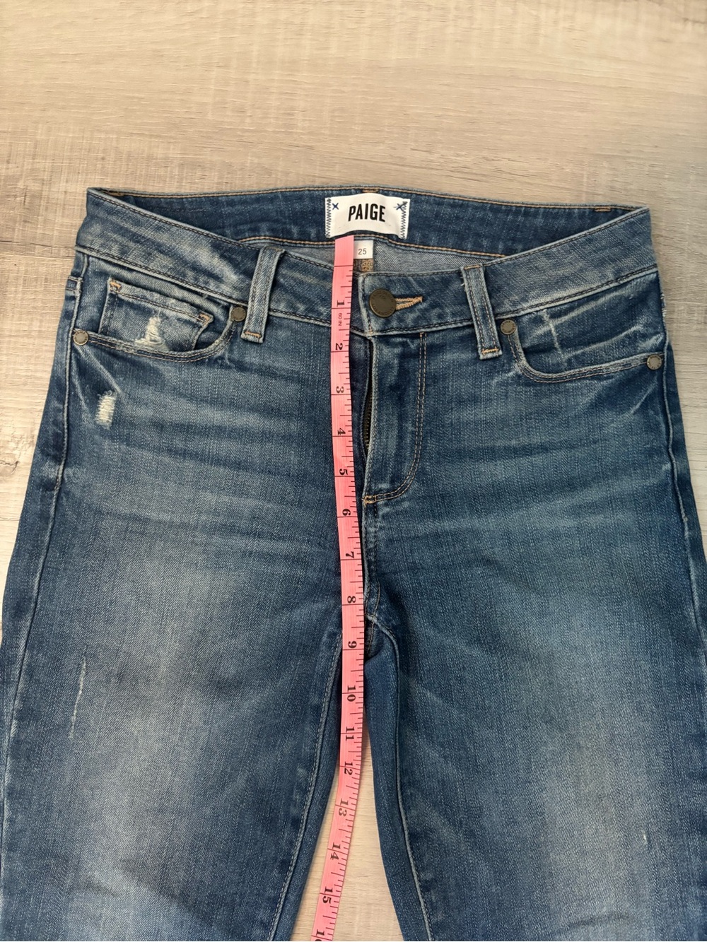 Jean Bundle! PAIGE + Judy Blue Jeans Size 25 Skinny Distressed Raw Hem - Picture 12 of 16